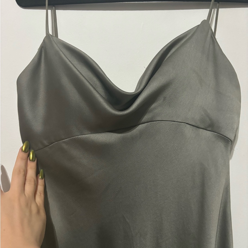 Jenny Yoo Bridesmaid Dress, Size 2, Color: Sage, previously worn and loved